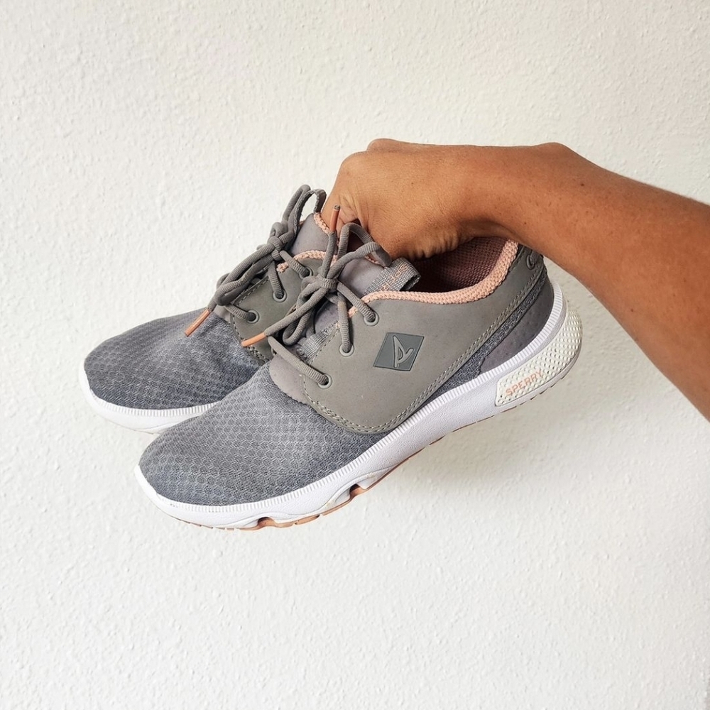Sperry Top-sider fathom grey sneakers 6.5 women's